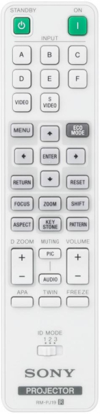 Replacement remote control for Sony VPL-FH36