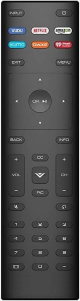 Replacement remote control for Vizio D24F-F1