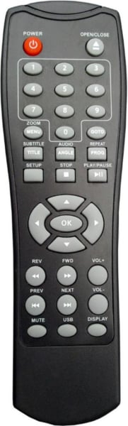 Replacement remote control for United DVD9088