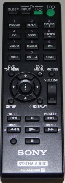 Replacement remote control for Sony A2060834A
