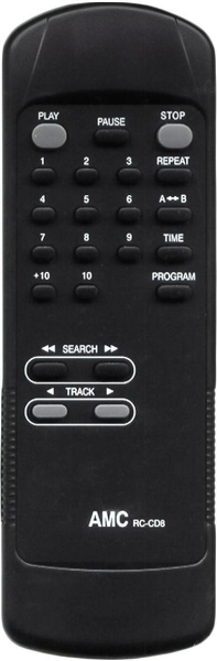 Replacement remote control for Amc RC-CD8
