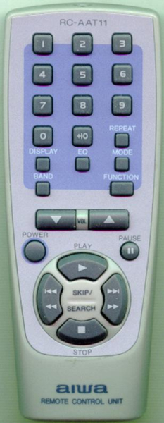 Replacement remote control for Aiwa LCX-107EZS