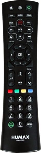 Replacement remote control for Humax HD1000S FREESAT