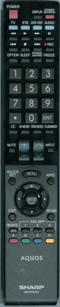 Replacement remote control for Sharp GA935WJSA