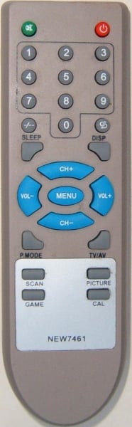 Replacement remote control for Hyundai H-TV2170PF