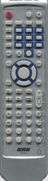 Replacement remote control for Bbk DW9955K