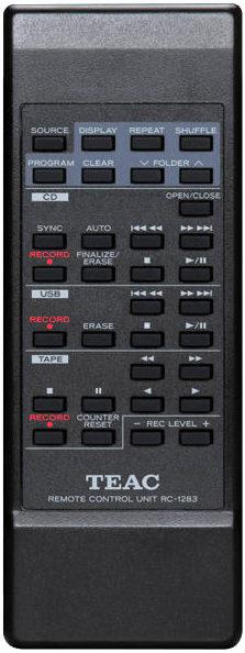 Replacement remote control for Teac/teak AD-RW900