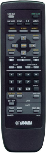 Replacement remote control for Yamaha DVD9