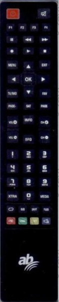 Replacement remote control for ABCom CRYPTOBOX500HD MINI