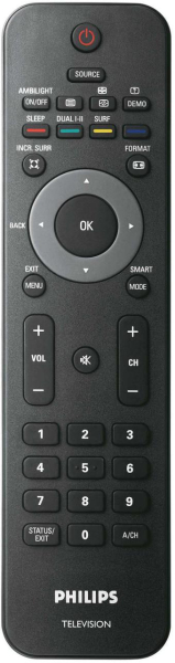 Replacement remote control for Philips 32PFL5203