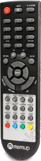 Vervangings afstandsbediening voor Memup MEDIAGATE LNX-HD