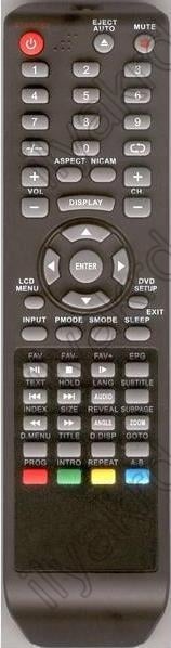 Replacement remote control for Baier RC53-DTVDVD