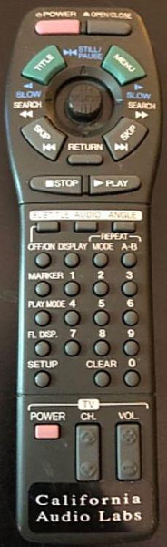 Replacement remote control for California Audio Lab CL-25