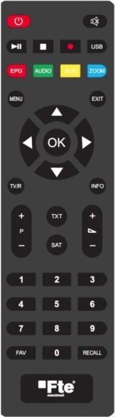 Replacement remote control for FTE Maximal EXTREME HD FLEX PLUS