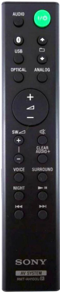 Replacement remote control for Sony SA-CT80