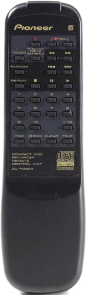 Erstatningsfjernkontroll for Pioneer PDR-04