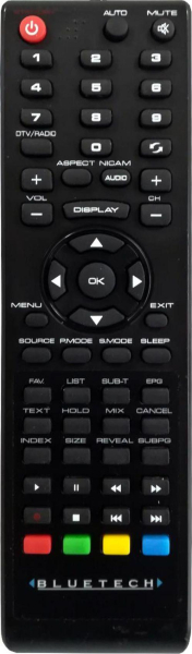 Replacement remote control for Sinudyne SY-U39K250(1VERS.)