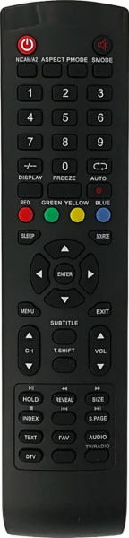 Replacement remote control for Aiwa STV-LC24T410FL