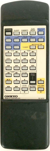 Erstatningsfjernkontroll for Onkyo TX-DS474