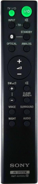 Replacement remote control for Sony SA-CT180