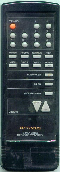 Erstatningsfjernkontroll for  Optimus STAV3150