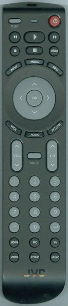 Replacement remote for JVC EM40NF5 EM40RF5 EM43NF5 EM43RF5 EM50NF5 EM50RF5