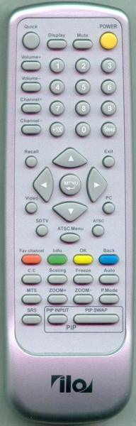 Replacement remote for ILO 5000100059V2, P42BSKH VERSION 2