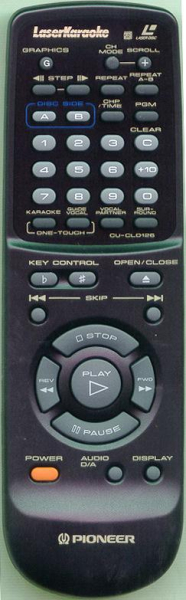 Replacement remote for Pioneer VXX2277, CUCLD126, CLDV860