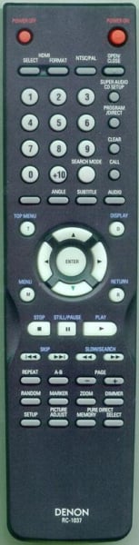 Erstatningsfjernkontroll for  Denon DVD5910CI, RC-993