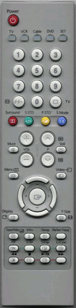 Replacement remote control for Samsung 2003041S