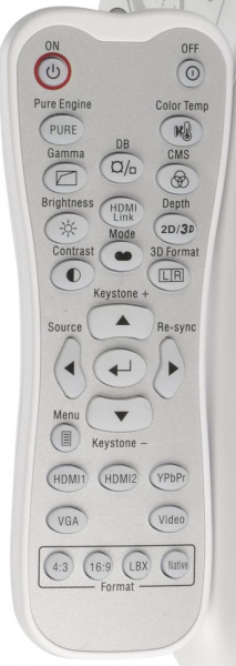 Replacement remote control for Optoma HD50