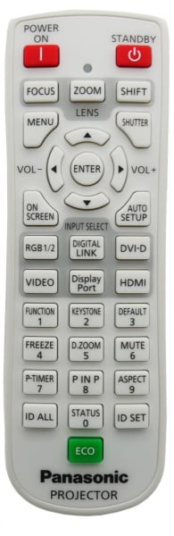 Replacement remote for Panasonic PT-EZ580 PT-EW640 PT-EX610 PT-EW730ZU