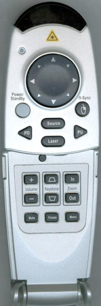 Replacement remote control for Viewsonic PJ350