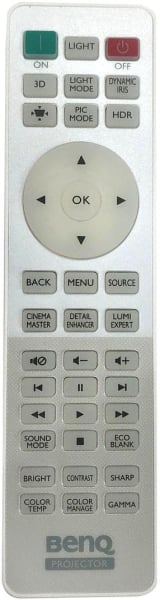 Replacement remote control for BenQ TK800