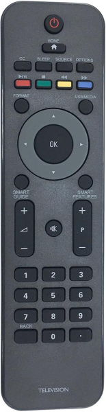 Replacement remote for Philips 32HFL5763L 40HFL5783L/F7 32HFL5763L/F7 32PFL4907