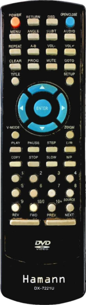 Replacement remote control for Haman DX-72210