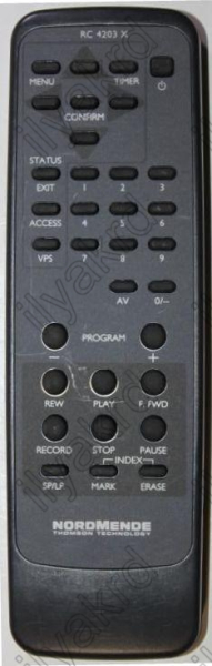 Replacement remote control for Telefunken 102 715 40