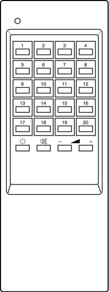 Erstatningsfjernkontroll for Samsung 3F14-00004-110