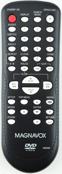 Replacement remote for Magnavox DP170MGXF MDV3000 MDV3000/F7 MDV3000F7 MDV3110