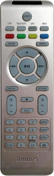 Replacement remote control for Philips PET836-12