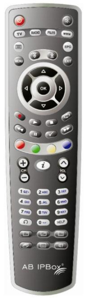 Replacement remote control for ABCom IPBOX9900HD