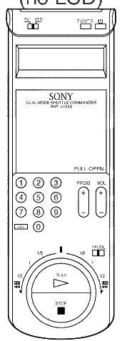 Erstatningsfjernkontroll for Sony RMT-251(VCR1)