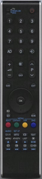 Replacement remote control for Toshiba 32C3530(MEDIA)