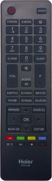 Replacement remote control for Haier HTR-U07E