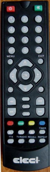 Replacement remote control for Elect EDR-7819