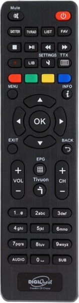 Replacement remote control for Digiquest 4K-UHD-Q90