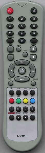 Replacement remote control for Konig DVB-T HDMI10
