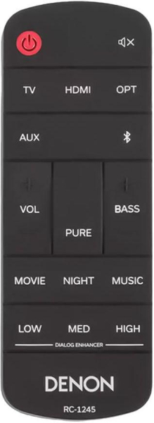 Replacement remote control for Denon DHT-S517