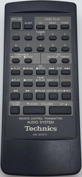 Replacement remote control for Technics ST-X901L