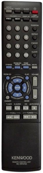 Replacement remote control for Kenwood RC-RP0705